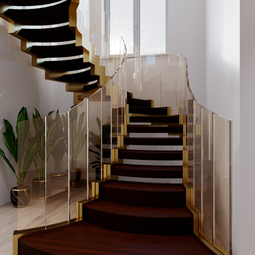 Cobra Basel - Designtreppe gebogen basel Siller Treppen 3